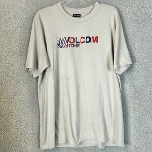 Vintage Y2K Volcom Stone Big Logo Skater Tee Adult Size Large Blink 182 Style